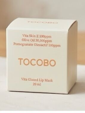 TOCOBO Vita Glazed Lip Mask 20ml - New In Box K-Beauty Vegan Overnight Treatment